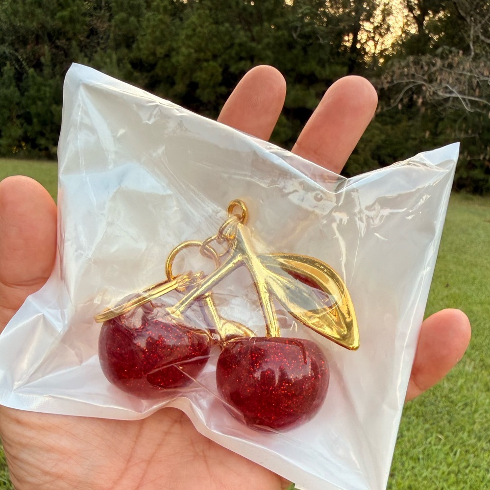 Cherry Purse Charm Keychain
